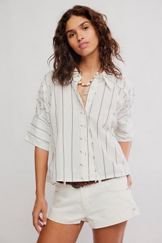 Seaside Cotton Stripe Shirt