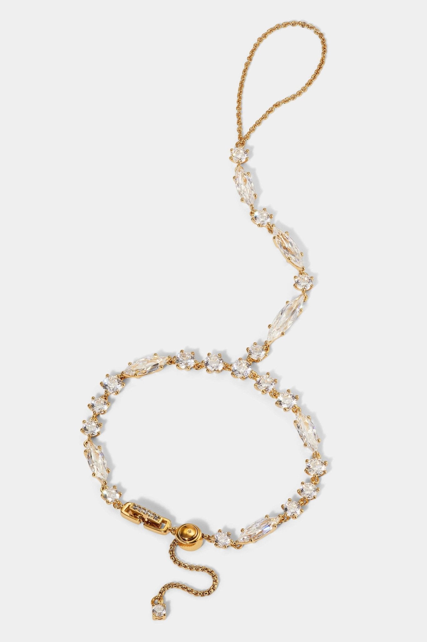 BEATRIX CZ HAND CHAIN BRACELET - The Closet