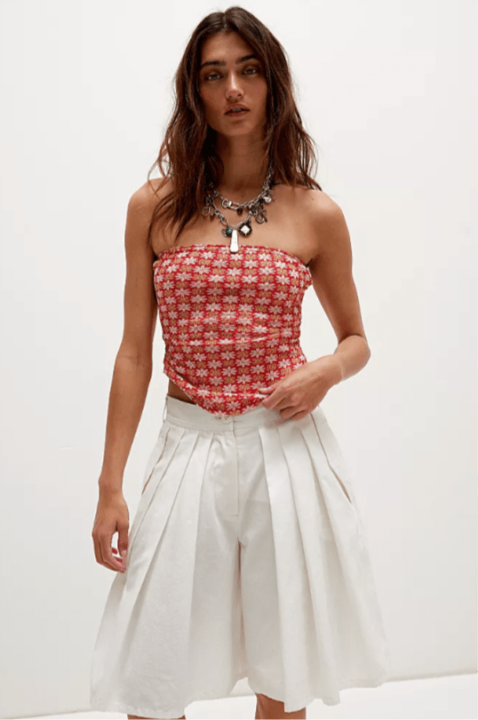 Boulevard printed tube top - The Closet