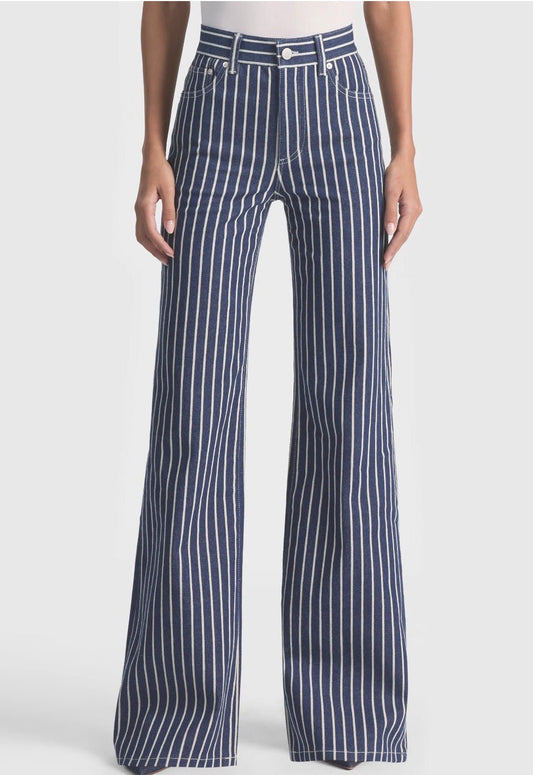 Chic Striped Jean - The Closet