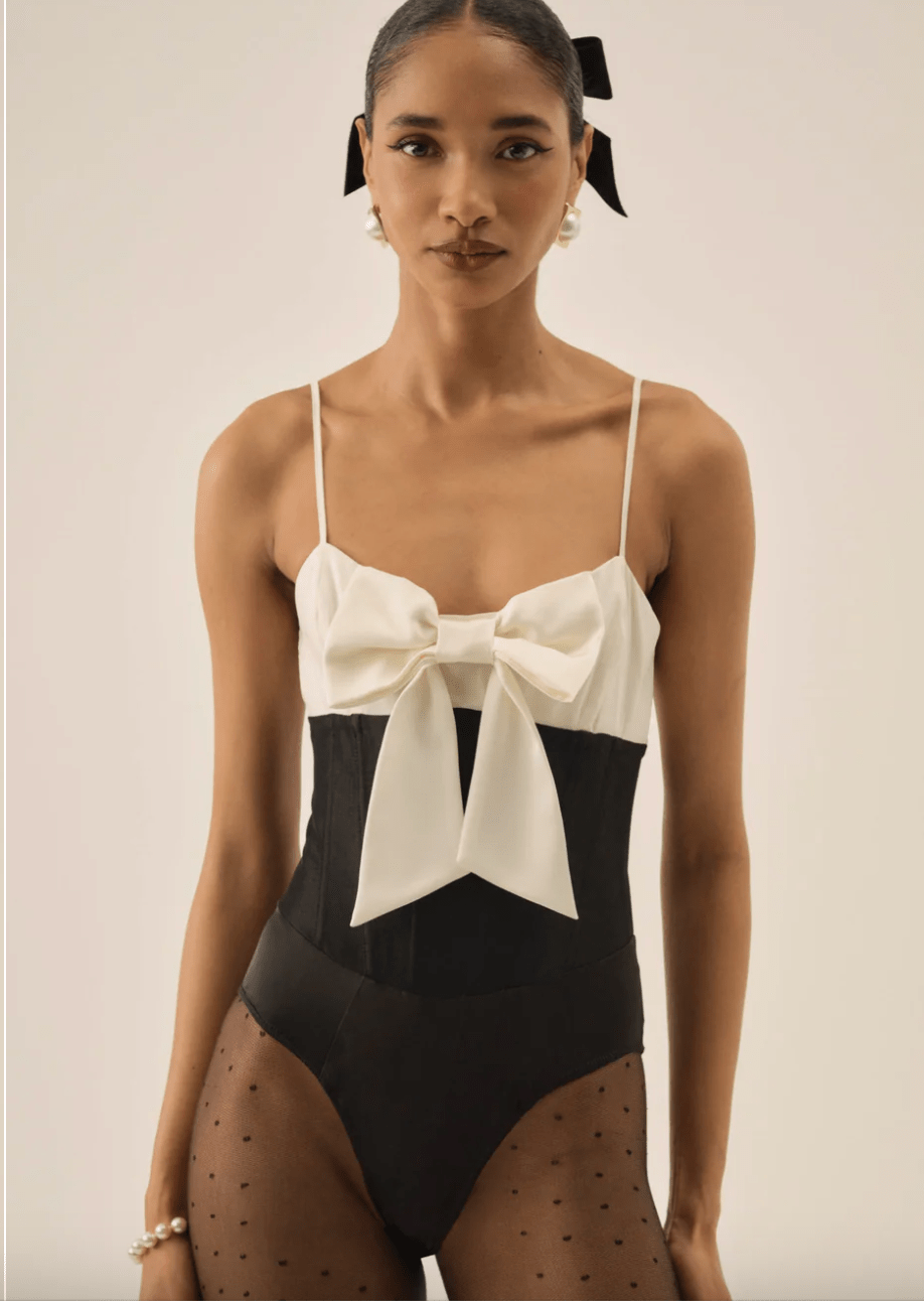 EMALIE TAFFETA BODYSUIT - The Closet