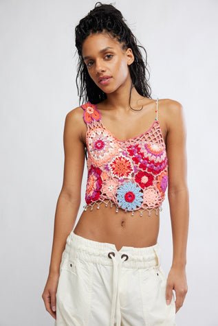 Fiorella Crochet Tank - The Closet
