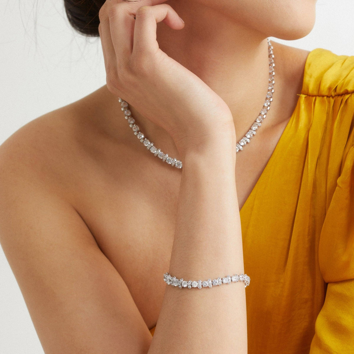 FREYA DECO TENNIS BRACELET - The Closet
