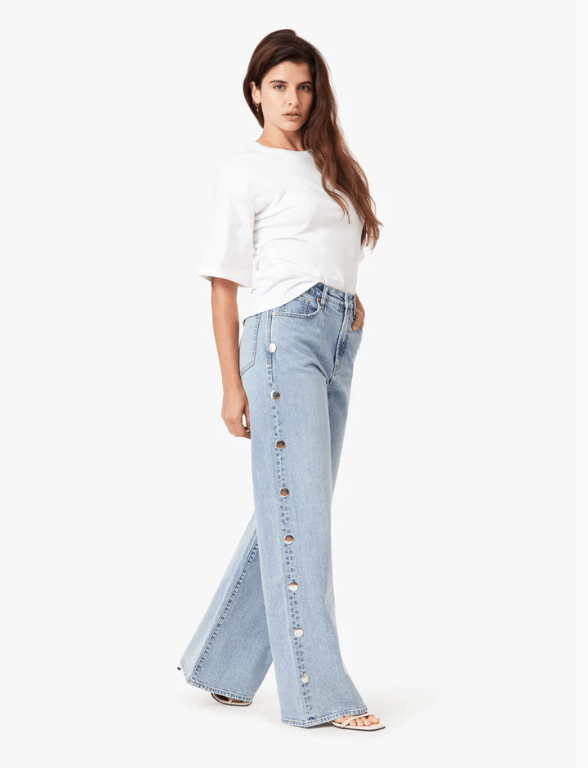 Gemma Studded Wide Leg Slouch - The Closet