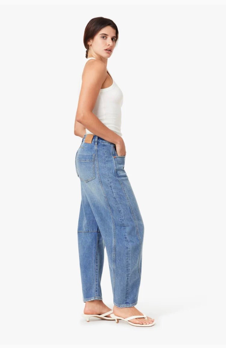 Harper High Rise Cropped Barrel - The Closet