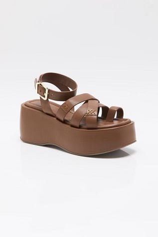 HAZEL FLATFORM SANDAL - The Closet
