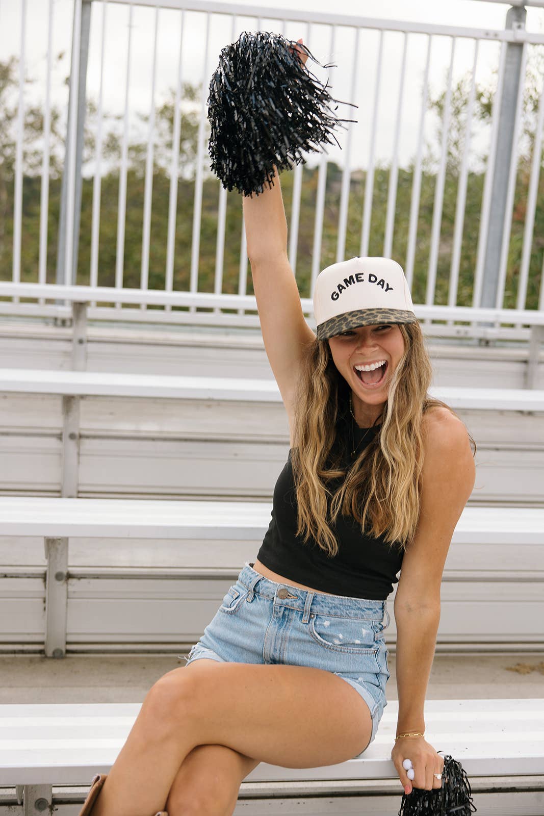 Leopard Game Day Embroidered Hat - The Closet