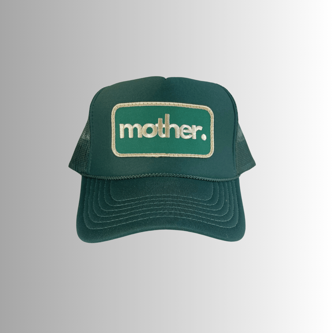 Mother Patch Trucker Hat - Forest Green - The Closet