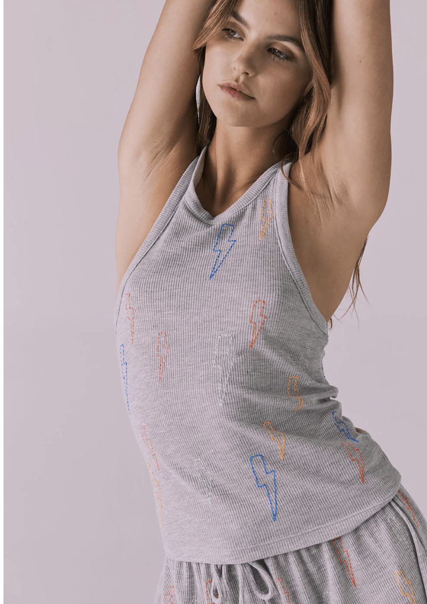 NEON BOLT STITCHES TANK - The Closet
