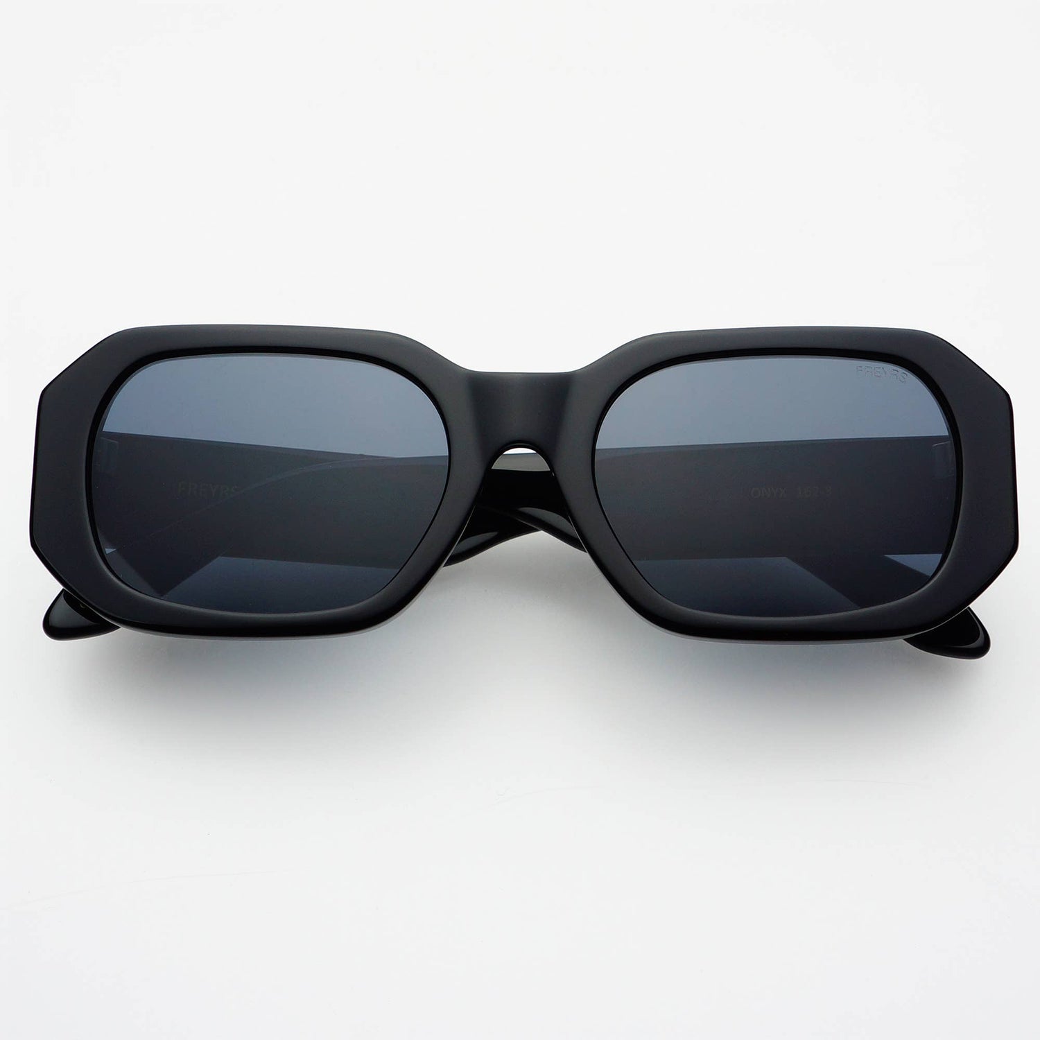 Onyx Acetate Womens Rectangular Sunglasses - The Closet