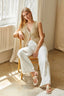 Rena White Denim Pants - The Closet