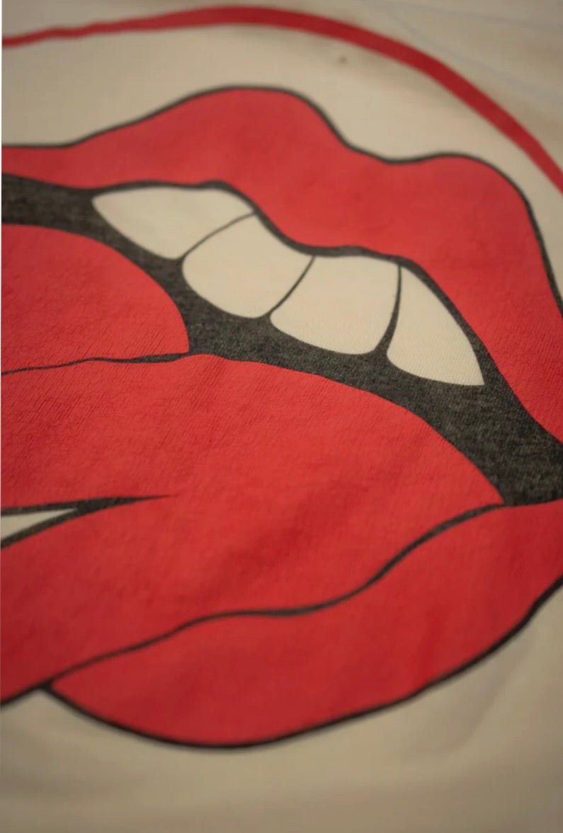 Rolling Stones Yellow Crop Tee - The Closet