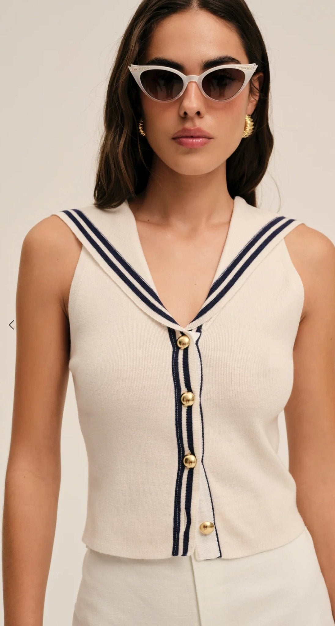 SHELLY KNIT SWEATER TOP - The Closet