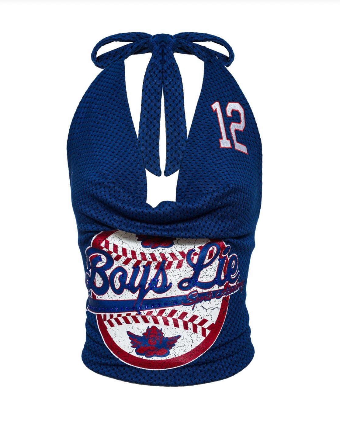 Sporting Blues Halter Top - The Closet