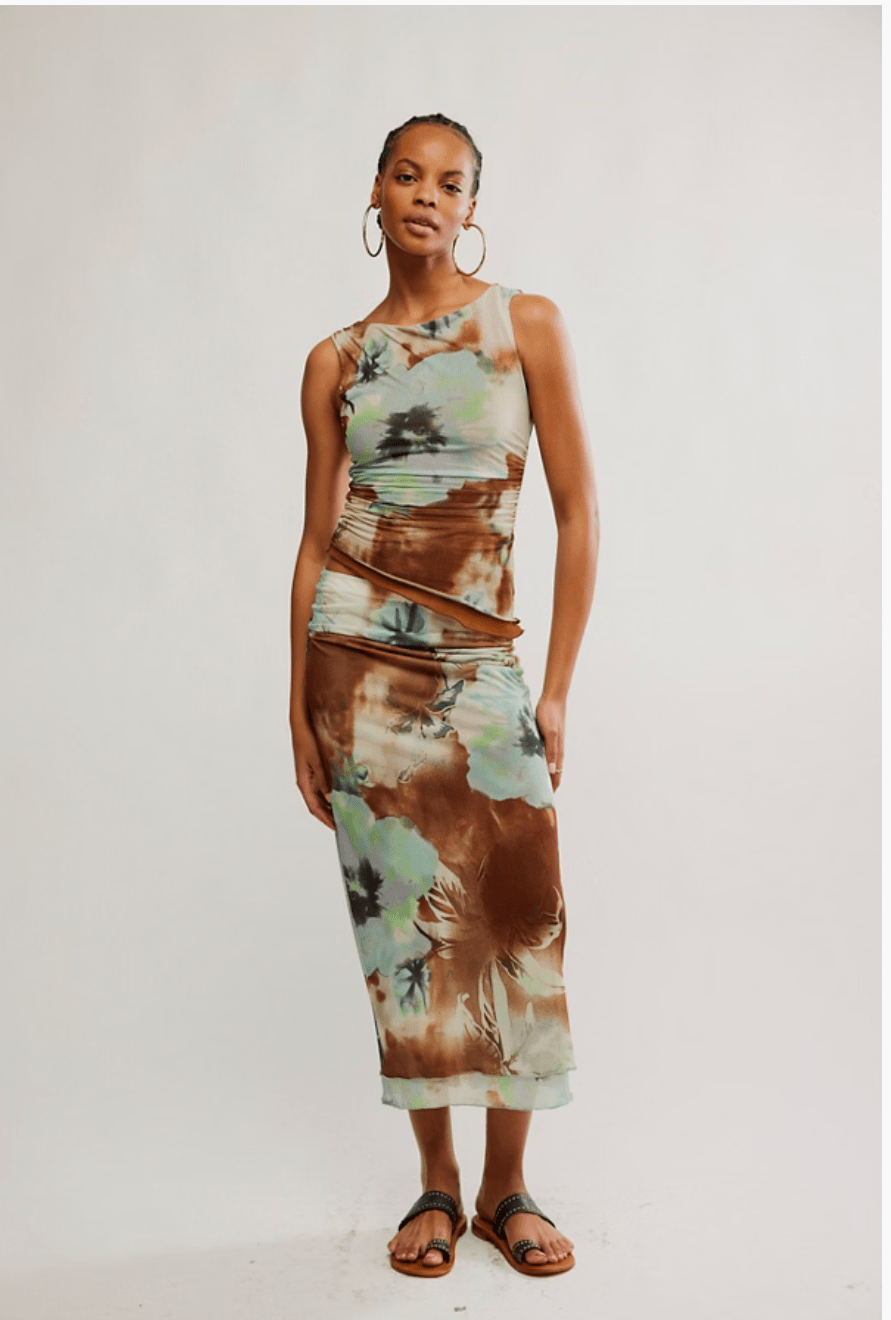 SUNSET MESH MAXI - The Closet