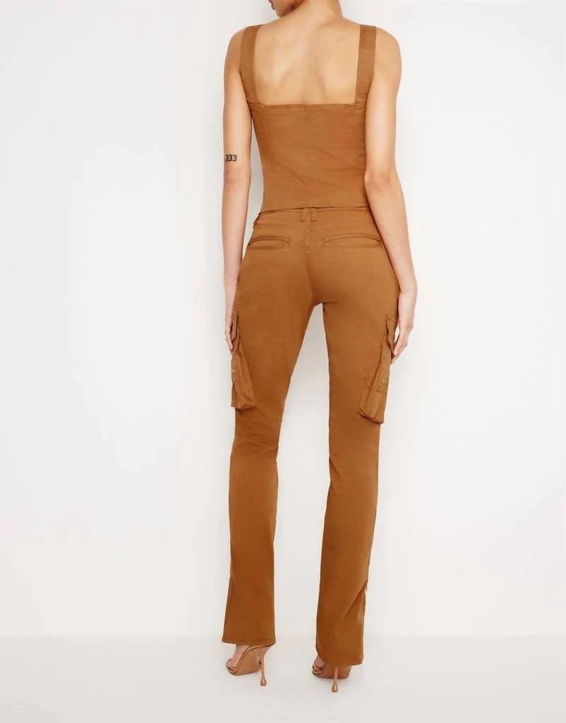 Twill Skinny Cargo Pants - The Closet