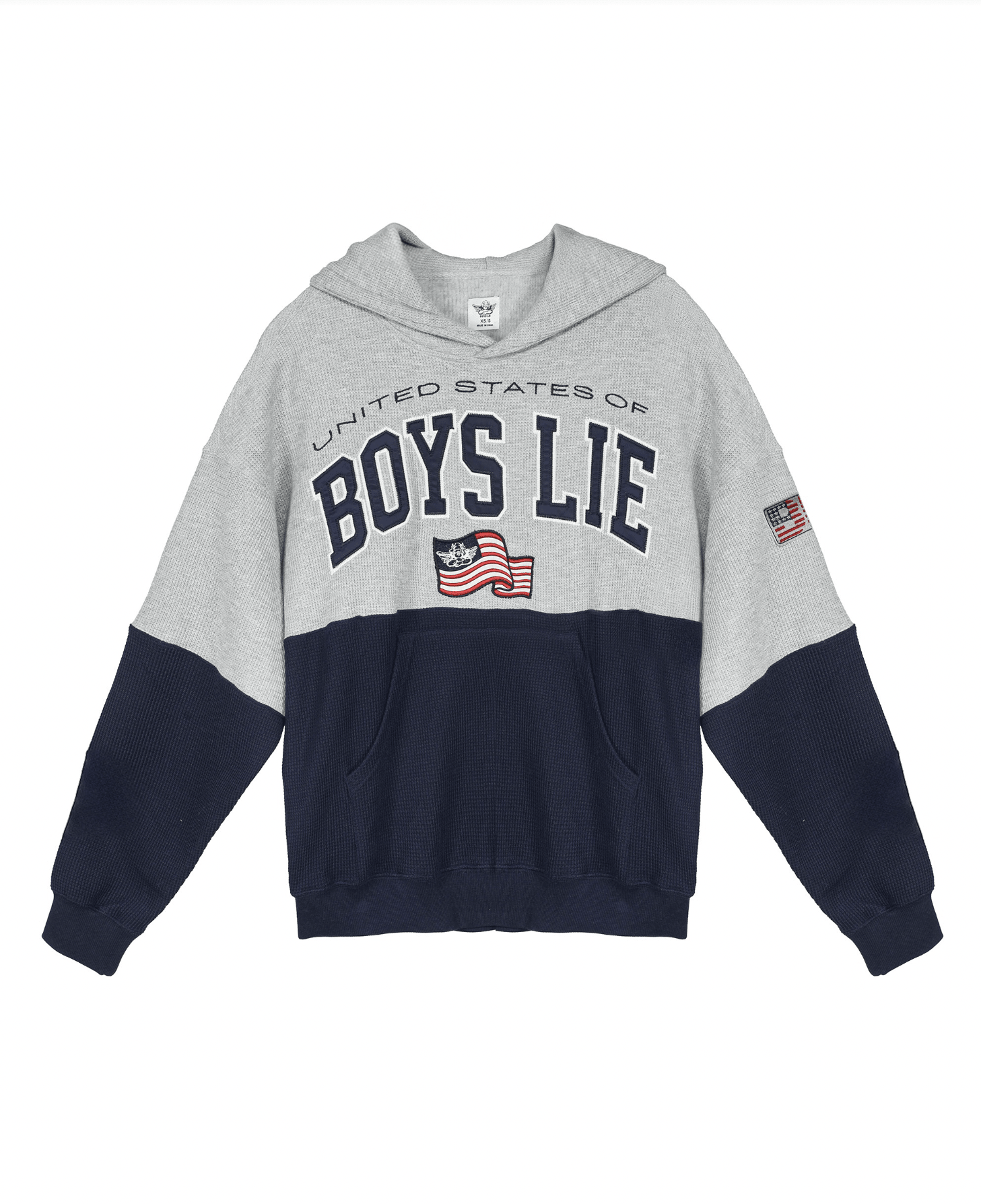 UNITED STATES OF BOYS LIE THERMAL RACER HOODIE - The Closet
