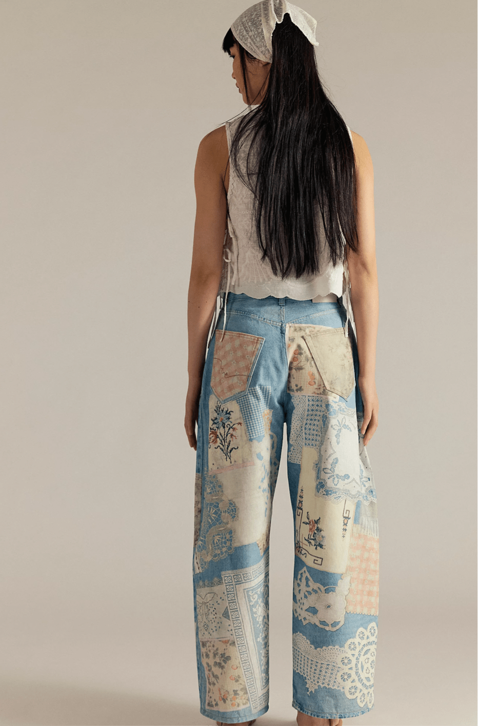 We The Free Illusions Printed Relaxed Jeans - The Closet