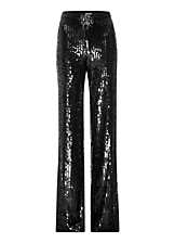 SEQUIN WIDE LEG PANTS - The Closet 