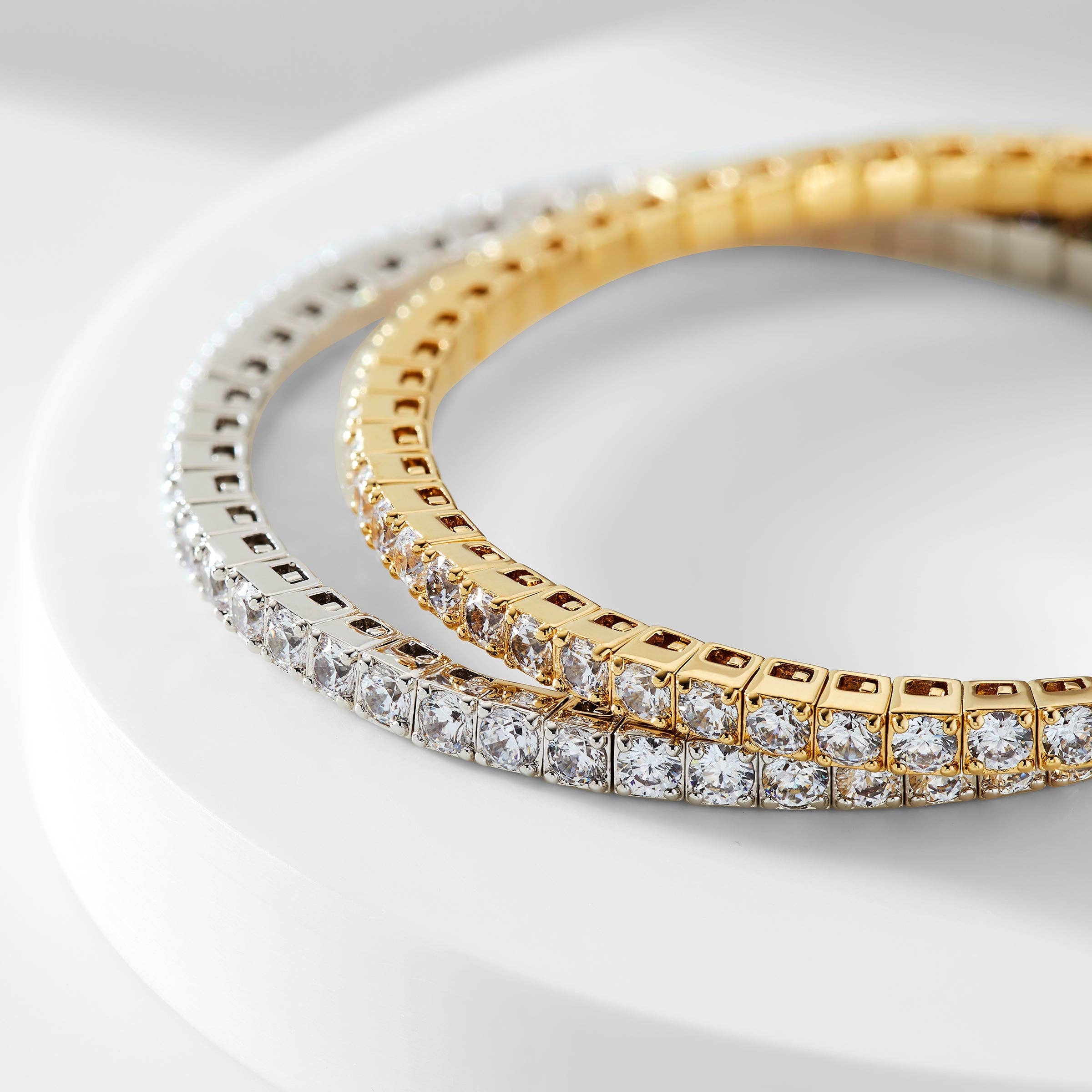 3MM CZ TENNIS STRETCH BRACELET