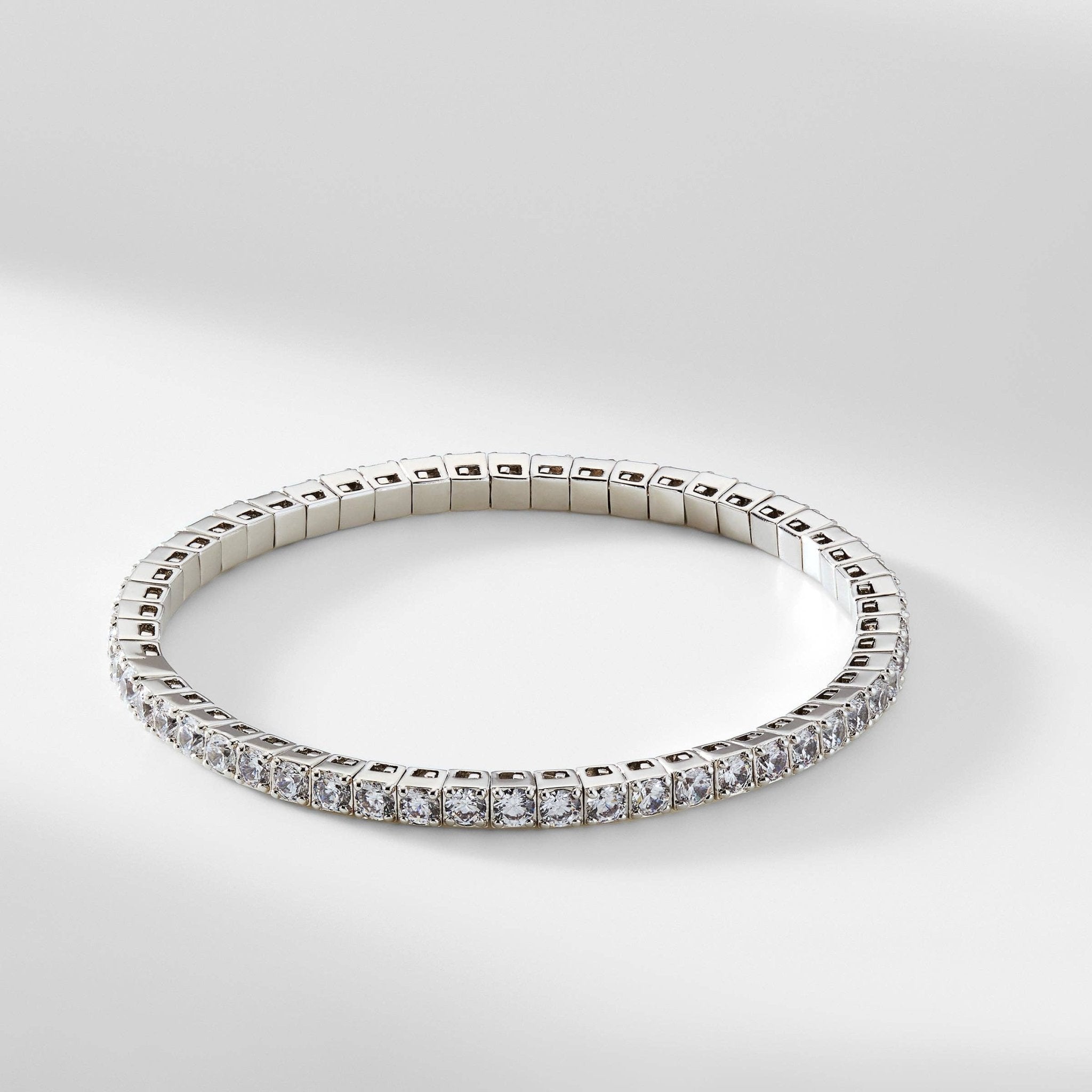 3MM CZ TENNIS STRETCH BRACELET - The Closet