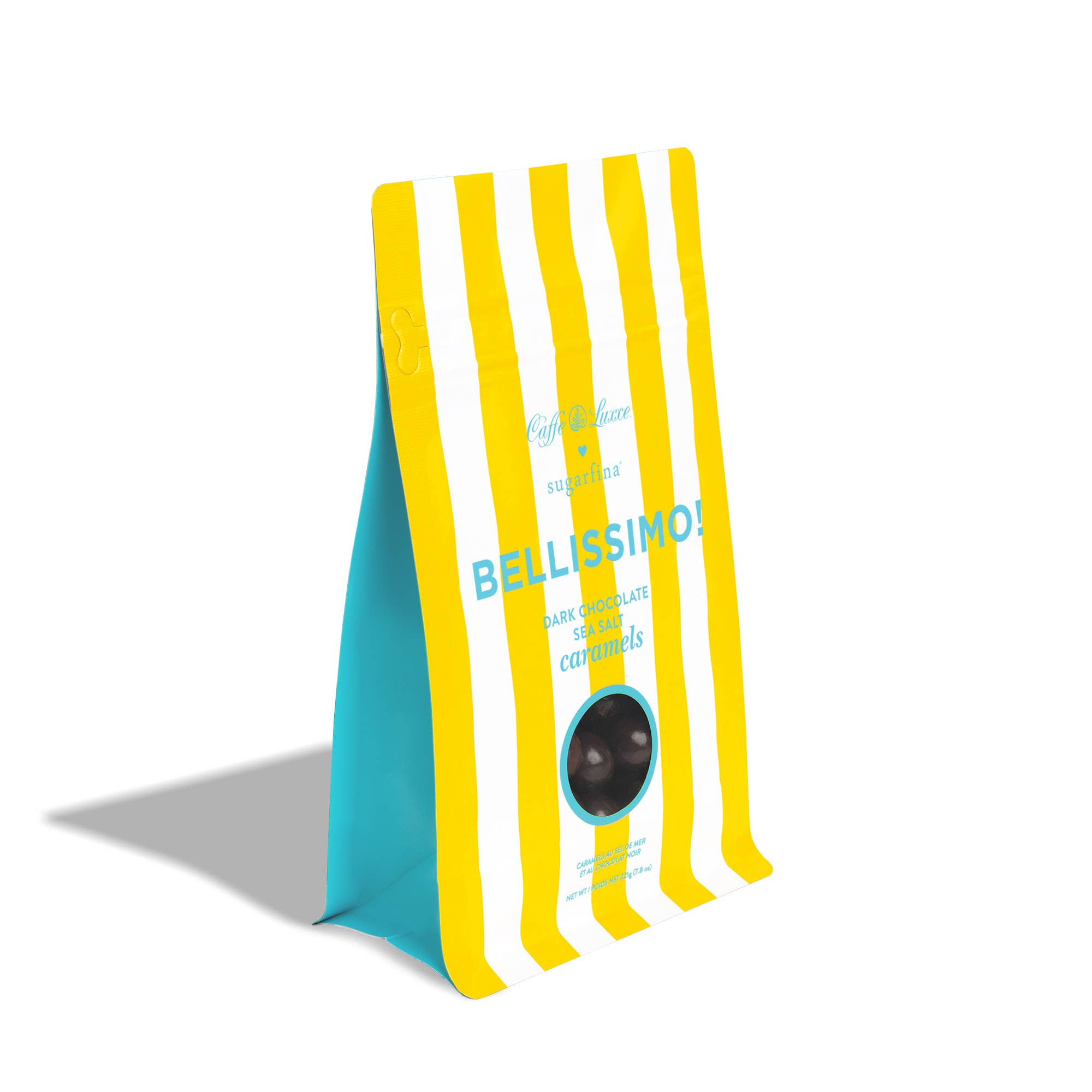 Dark Chocolate Sea Salt Caramels Candy Bag (Caffe Luxxe)
