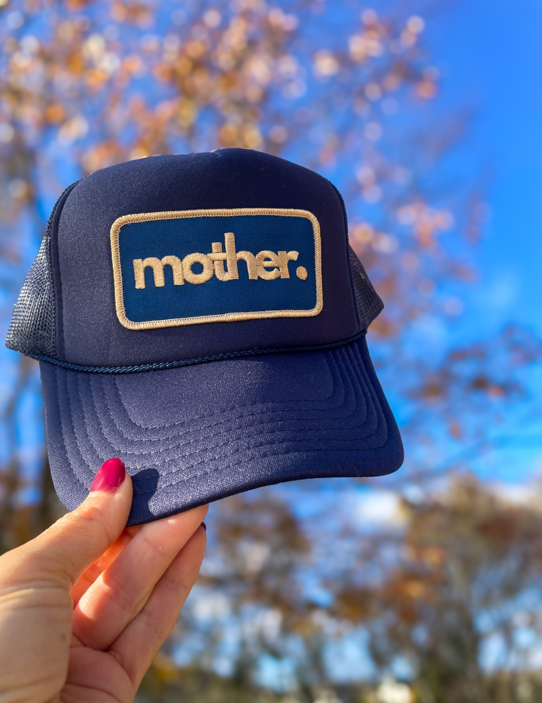 Mother Patch Trucker Hat - Navy