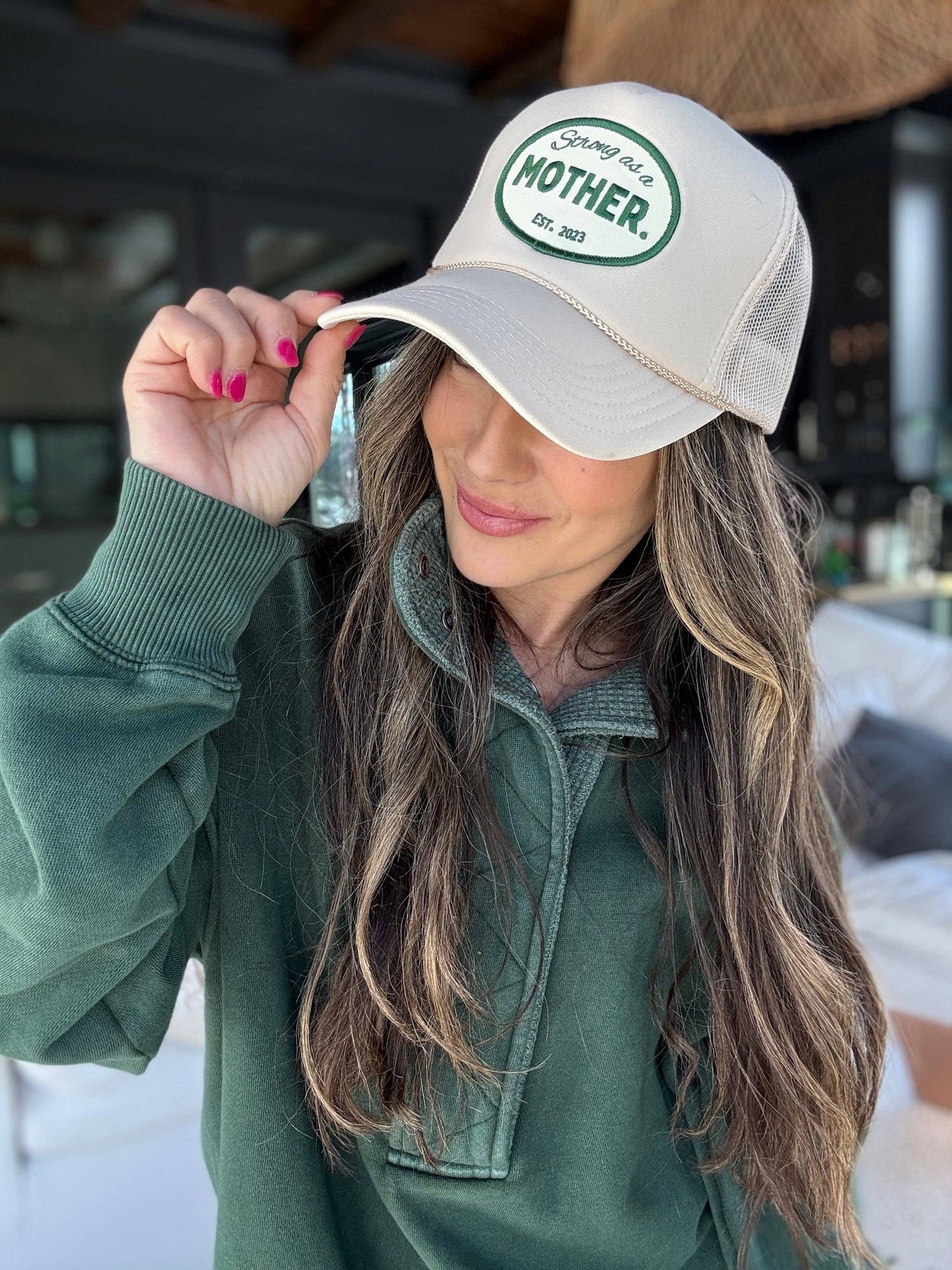 VINTAGE Mother Patch Hat - Sand