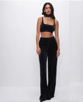 Load image into Gallery viewer, VELVET WIDE LEG TROUSER
