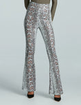 Load image into Gallery viewer, SEQUIN ANIMAL FLARE LEGGING
