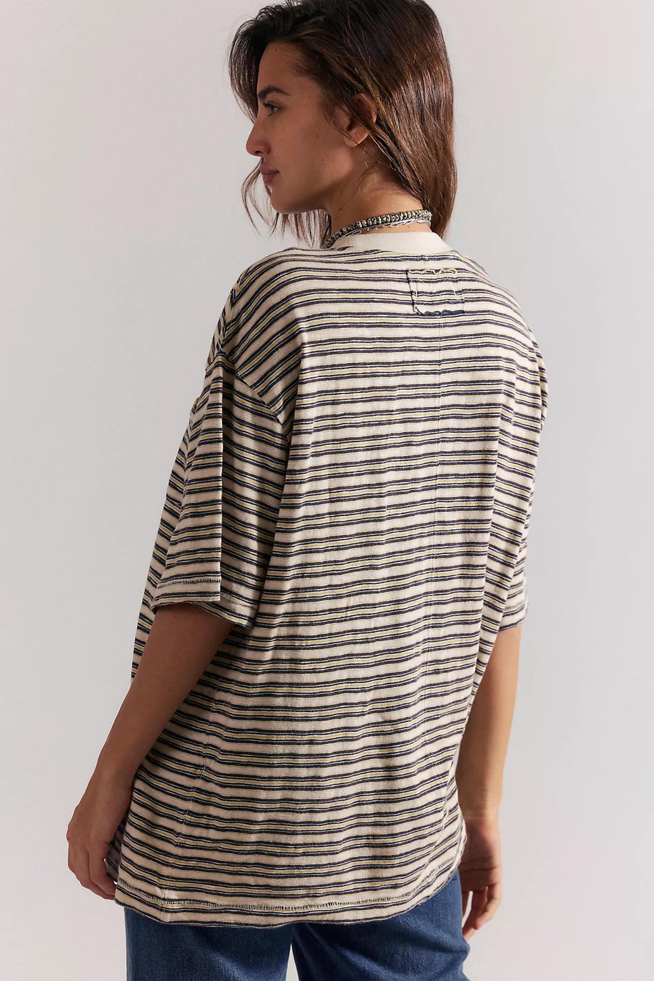 All Love Stripe Pocket Tee - The Closet