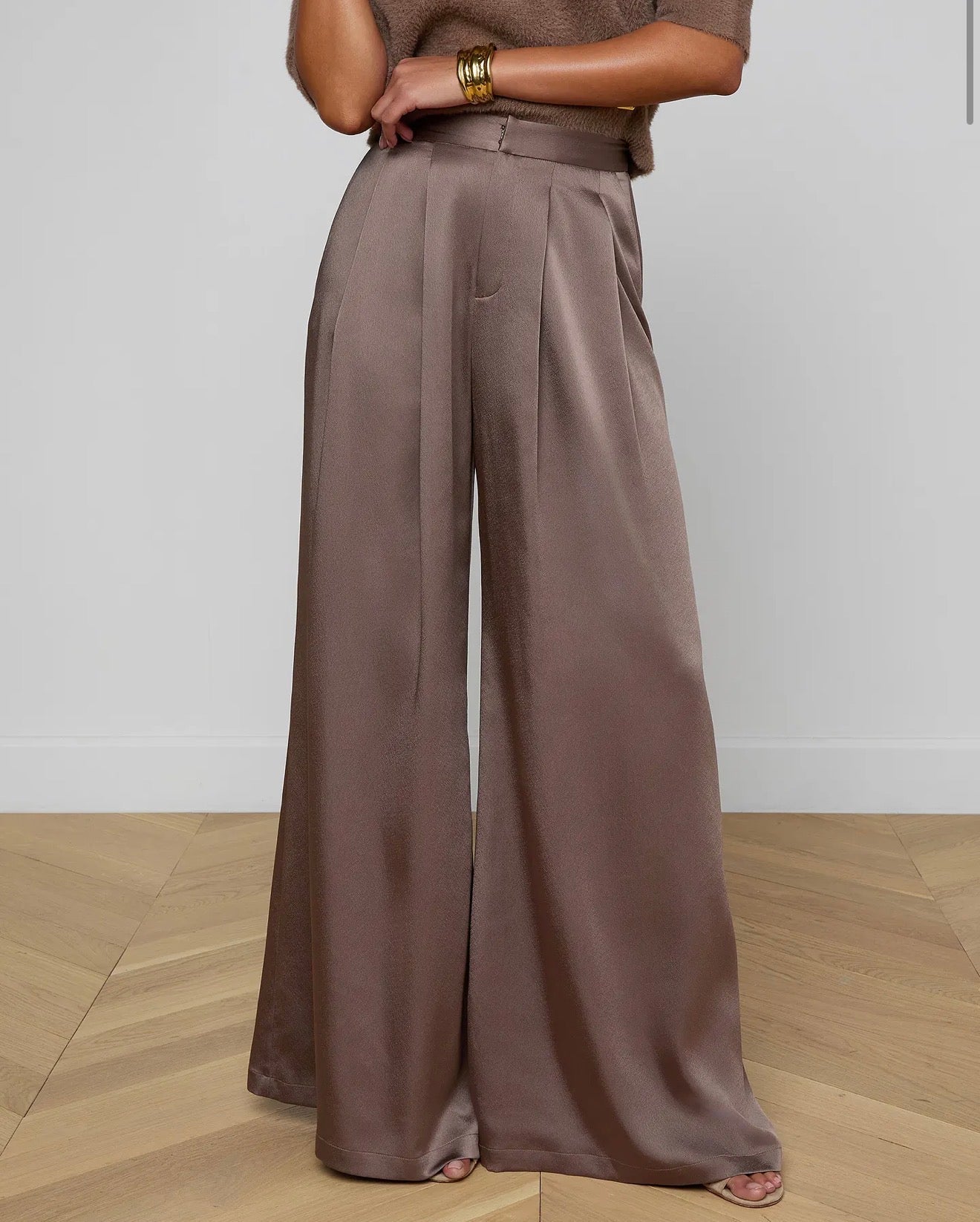 Aubrie Satin Pant - The Closet