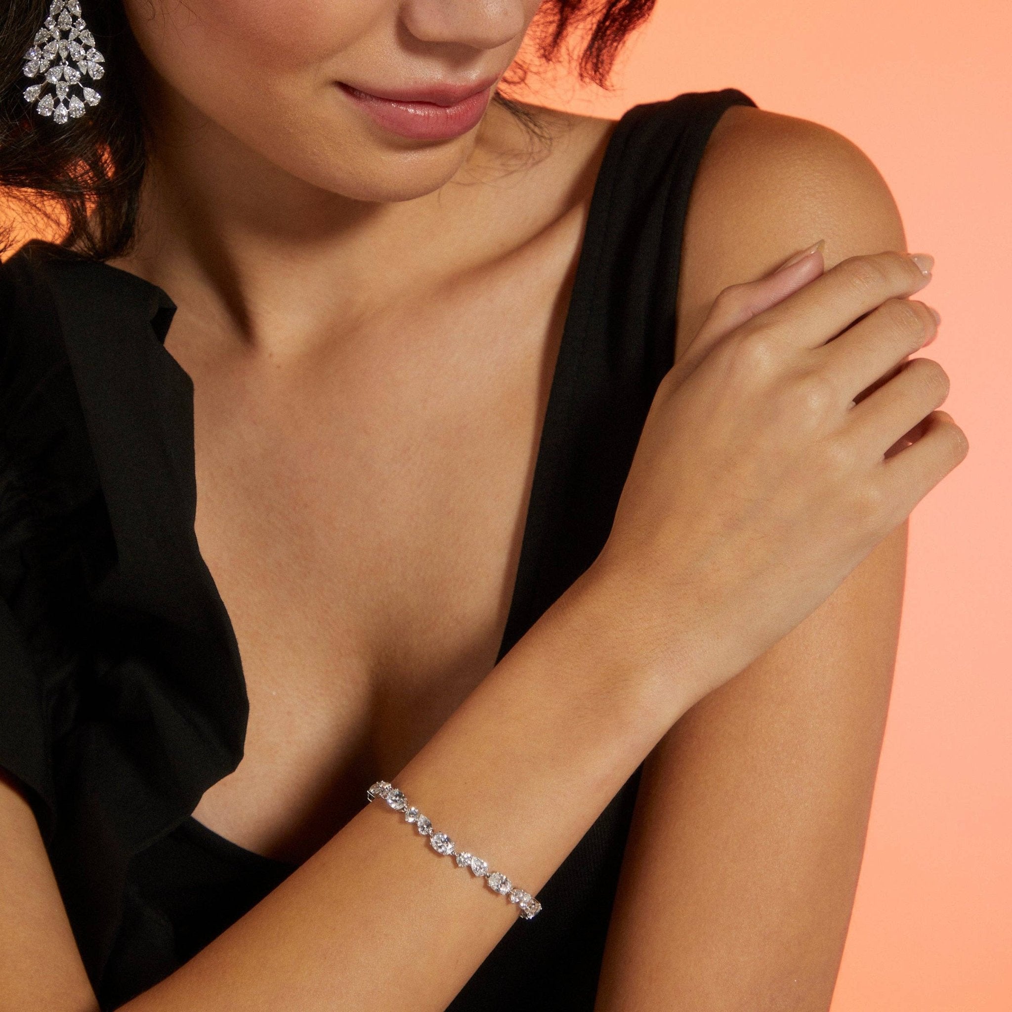 CHLOE MIXED CZ LINE BRACELET - The Closet