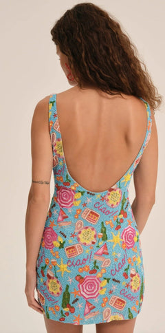 CIAO BEADED MINI DRESS - The Closet