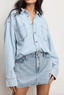 DENIM SHIRT DRESS - The Closet