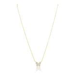 Elsie Pave Butterfly Necklace - The Closet