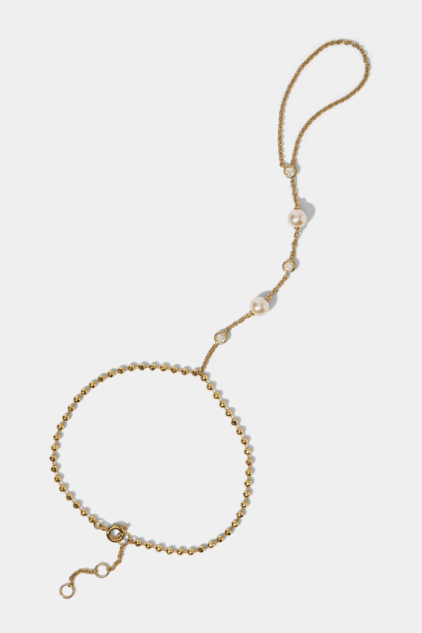 ESME PEARL HAND CHAIN BRACELET - The Closet