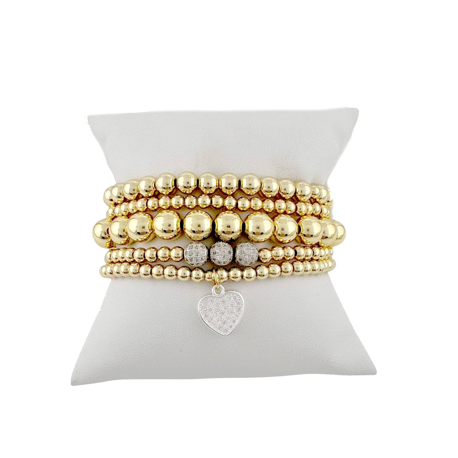 Goldie Beaded Stretch Bracelet Stack - The Closet