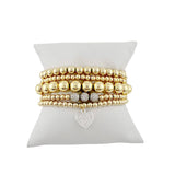 Goldie Beaded Stretch Bracelet Stack - The Closet