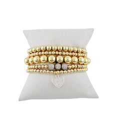 Goldie Beaded Stretch Bracelet Stack - The Closet