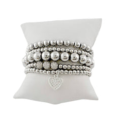 Goldie Beaded Stretch Bracelet Stack - The Closet