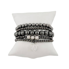 Goldie Beaded Stretch Bracelet Stack - The Closet