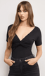 Jersey Twist Front Bodysuit - The Closet
