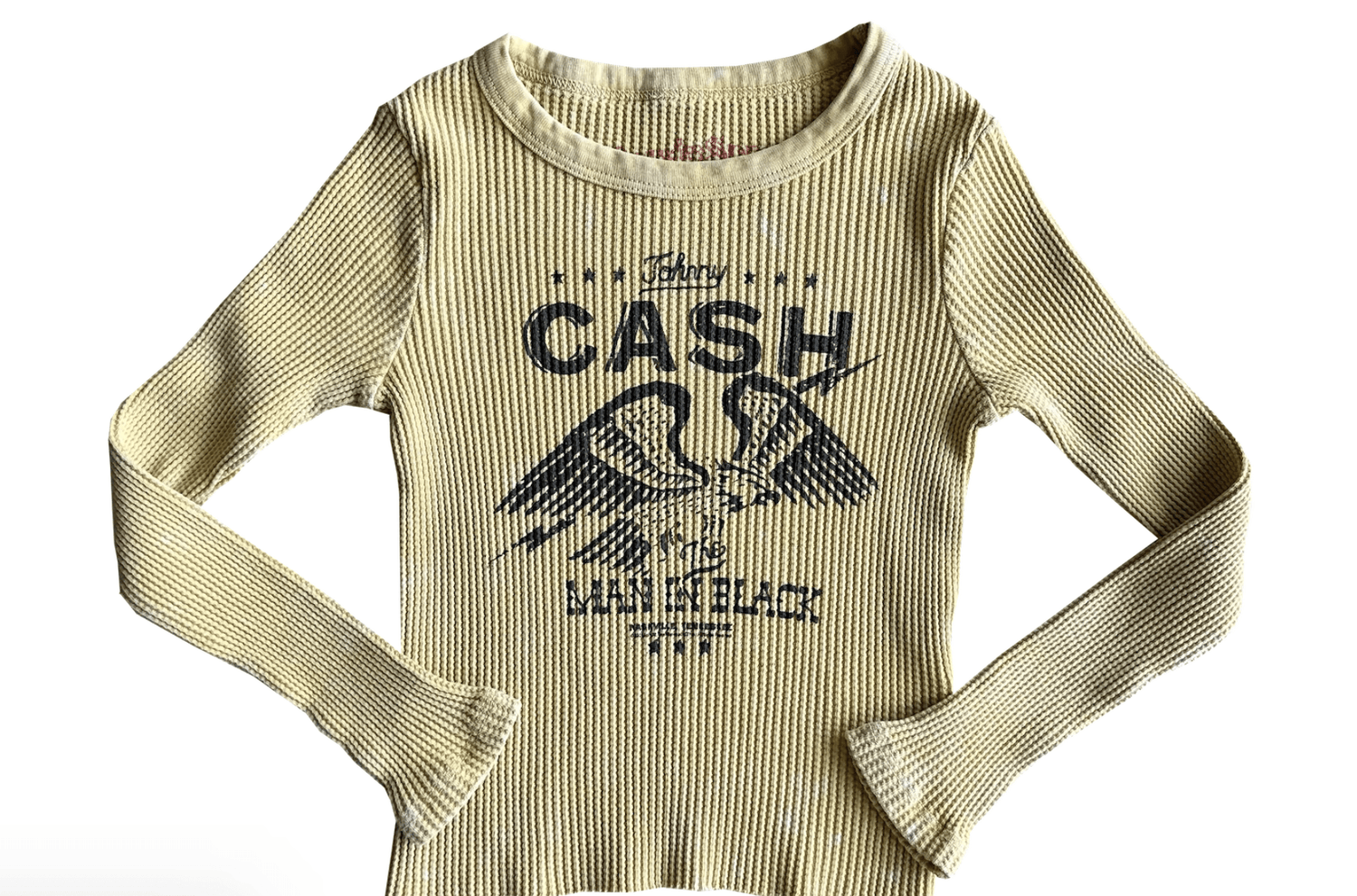JOHNNY CASH GIRLS THERMAL TEE - The Closet