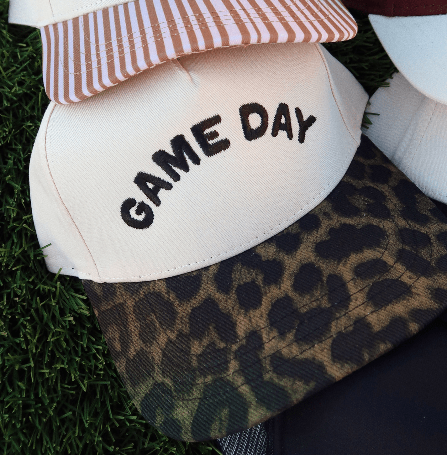 Leopard Game Day Embroidered Hat - The Closet