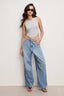 Lite Linen Denim Parachute Pants - The Closet