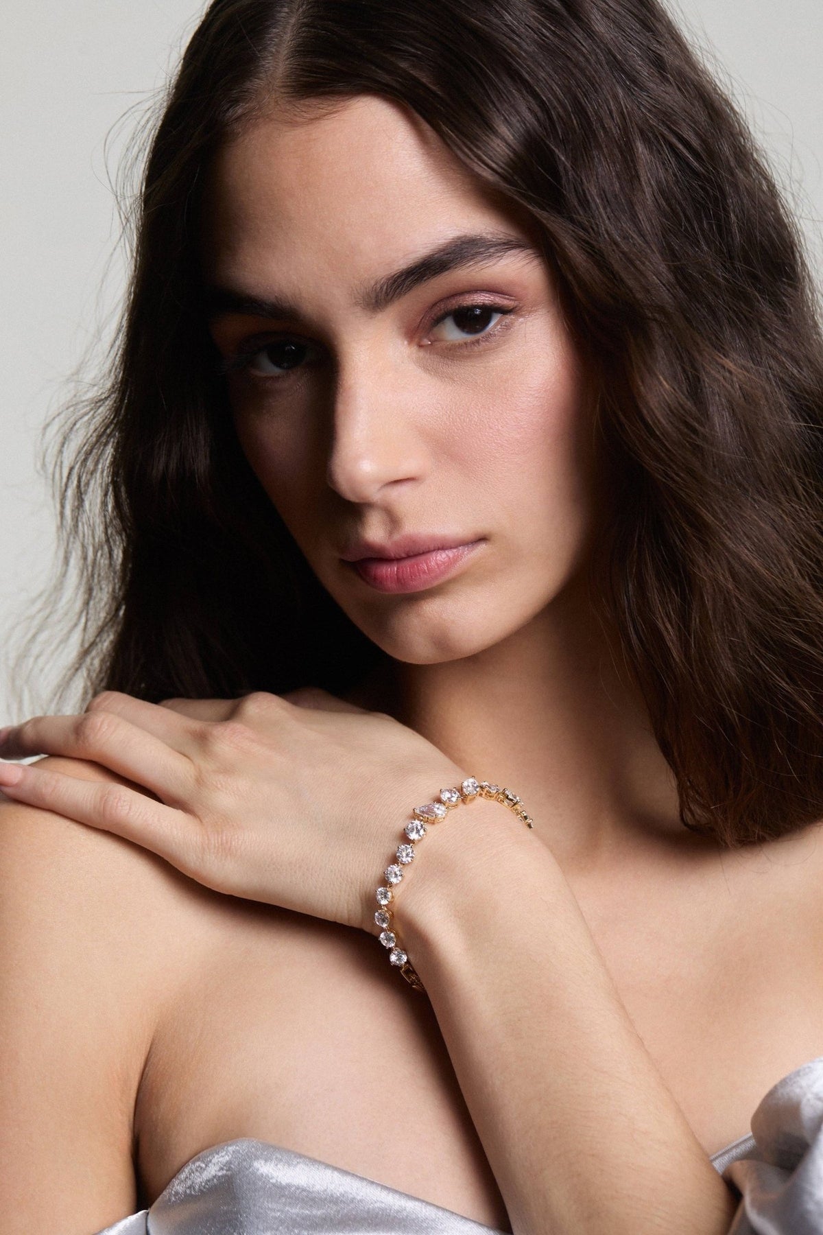 LUCIA MIXED CZ LINE BRACELET - The Closet
