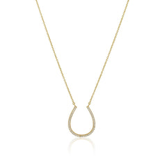 Lucky Horse Shoe Necklace - The Closet