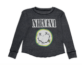 NIRVANA SMILEY BOYS THERMAL TEE - The Closet