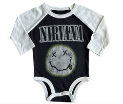 NIRVANA SMILEY RAGLAN TEE - The Closet